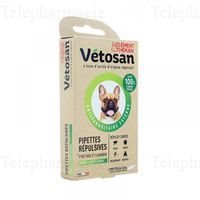 VETOSAN Pipettes R&eacute;pulsives chiots et petits chiens x2
