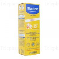 MUSTELA Lait solaire tr&egrave;s haute protection 50+ Tube 100ml