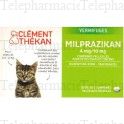 CLEMENT THEKAN Milprazikan 4mg / 10mg comprim&eacute;s antiparasitaires pour chatins et petits chats x2