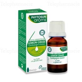 PHYTOSUN AROMS HUILE ESSENTIELLE bio Lemongrass Fl/10ml
