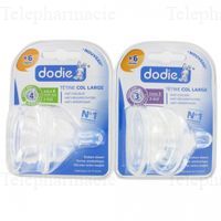 DODIE T&eacute;tines 2&egrave;me &acirc;ge d&eacute;bit 4 liquide epais lot de 2