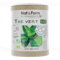 NAT&FORM ECO RESP Th&eacute; vert Bio G&eacute;l B/200