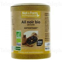 NAT&FORM ECO RESP Ail noir Bio G&eacute;l B/200