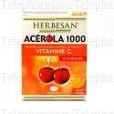 Ac&eacute;rola 1000 Vitamine C &agrave; croquer go&ucirc;t Orange 30 comprim&eacute;s
