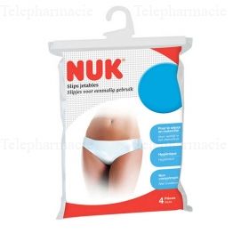 NUK Slips jetables 4 pi&egrave;ces Taille M (40-42)