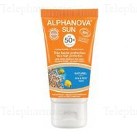 ALPHANOVA Sun Cr&egrave;me teint&eacute;e dor&eacute;e bio SPF50+ tube 50g