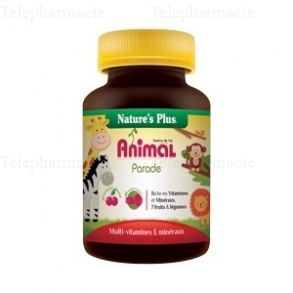 Source de Vie Enfants "Animal Parade" Go&ucirc;t Cerise - 60 comprim&eacute;s