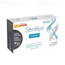 SERELYS Homme bouff&eacute;es de chaleur comprim&eacute;s x 60