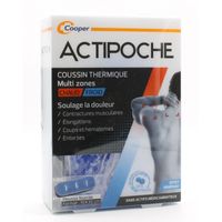 ACTIPOCHE Coussin thermique multizones en microbilles 10x30cm