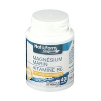 NAT & FORM Original - Magn&eacute;sium marin/vitamine B6 40 g&eacute;lules