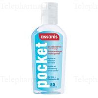ASSANIS Pocket Gel hydroalcoolique sans rin&ccedil;age pour les mains 100ml