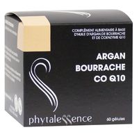 PHYTALESSENCE Argan bourrache Co Q10 60 g&eacute;lules