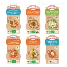 BABYBIO L&eacute;gumes - Petits bols R&eacute;gal de pommes de terre, artichaut, ricotta d&egrave;s 12 mois 2x200g