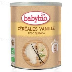 BABY BIO C&eacute;r&eacute;ales vanilles d&egrave;s 6 mois Boite220g