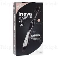 INAVA Brosse &agrave; dent hybrid timer noir