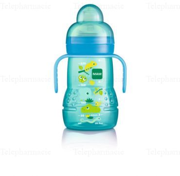 MAM Biberon de transition 220ml Bleu