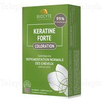 BIOCYTE Keratine forte coloration 60 g&eacute;lules