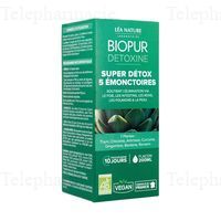 BIOPUR Detoxine Super D&eacute;tox 5 &Eacute;monctoires bio flacon 200ml