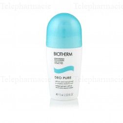 BIOTHERM D&eacute;o pure roll on d&eacute;odorant 75ml