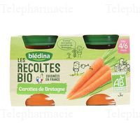 BLEDINA RECOL BIO CAROTTE DE BRETAGNE 2X130g