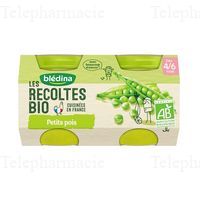 BLEDINA RECOL BIO PETITS POIS 2X130g