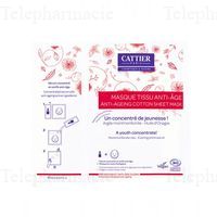 CATTIER Masque tissu anti-&acirc;ge 20ml