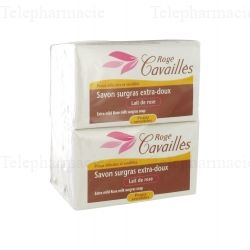 CAVAILL&Egrave;S Savon pain surgras extra doux Lait de rose x3 250gr + 1 gratuit