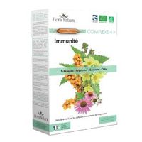 FLORA NATURA Complexe 4+ Immunitaire Bio 20 Ampoules de 15ml