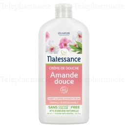 NATESSANCE Cr&egrave;me de douche Amande douce flacon 500 ml