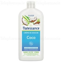 NATESSANCE Cr&egrave;me de douche Coco bio flacon 500 ml