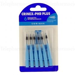 CRINEX PHB Plus brossettes coniques bleues 3,5 mm x6