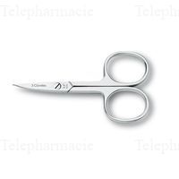 3 CLAVELES Ciseaux &agrave; ongles courb&eacute;s 9 cm