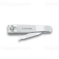 3 CLAVELES Coupe ongles avec lime