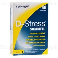 SYNERGIA D-Stress Sommeil 40 comprim&eacute;s