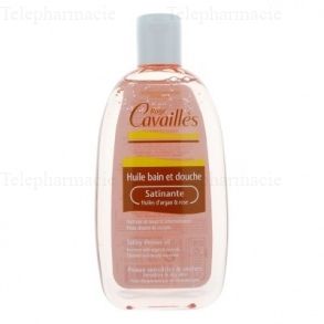 CAVAILL&Egrave;S Huile bain et douche Satinante huiles d'argan & rose 250ml