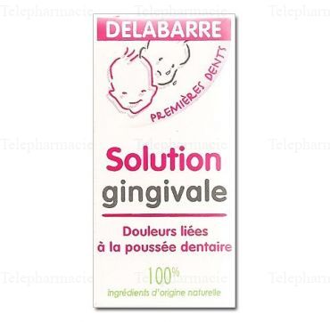 DELABARRE Solution gingivale premi&egrave;res dents flacon 15ml