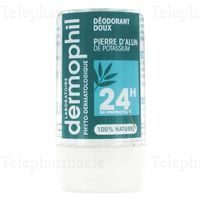 DERMOPHIL D&eacute;odorant Doux &agrave; la pierre d'alun de Potassium 115g