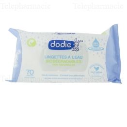 DODIE Hygi&egrave;ne et Soin - Lingettes nettoyantes &agrave; l'eau
