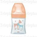 DODIE Biberon Sensation+ en verre anti-colique t&eacute;tine plate 150ml Biche