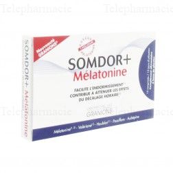 GRANIONS Somdor+ M&eacute;latonine bo&icirc;te 15 comprim&eacute;s