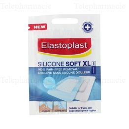 ELASTOPLAST Silicone Soft XL Pansements 72 mm/50mm x 5