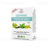 ELIXIRS & CO compl&eacute;ment alimentaire aux Fleurs de Bach d&eacute;prime 20 ampoules