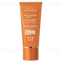 ESTHEDERM BRONZ REPAIR Sunkissed soin protecteur teint&eacute; anti-rides fermet&eacute; soleil fort 50ml