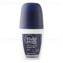 ETIAXIL d&eacute;odorant men anti-transpirant controle 48h roll-on 50ml