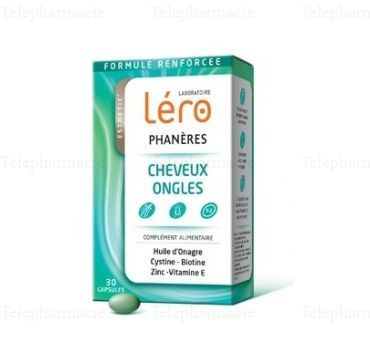 LERO Esthetic' Phan&egrave;res cheveux et ongles Bo&icirc;te de 90 capsules