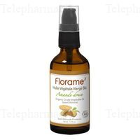 FLORAME Huile v&eacute;g&eacute;tale vierge bio amande douce flacon pompe 50ml