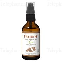 FLORAME Huile v&eacute;g&eacute;tale bio Argan flacon pompe 50ml