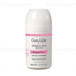 GAMARDE D&eacute;odorant douceur bouquet fleuri bio roll-on 50ml