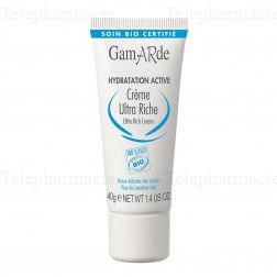 GAMARDE Hydratation active cr&egrave;me ultra riche bio tube 40g