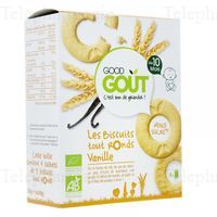 GOODGOUT BISCUIT ROND VANILL 80G